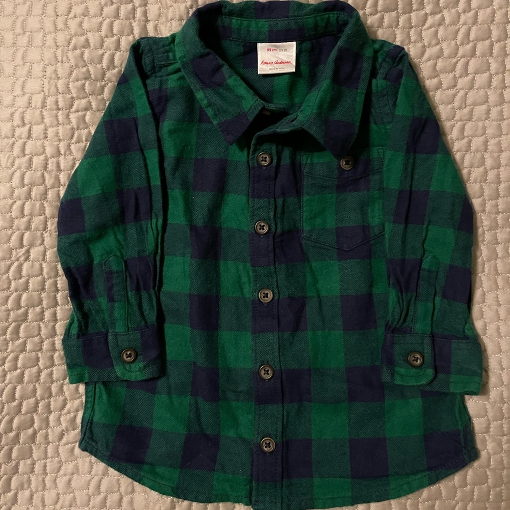 NWOT Hanna Andersson flannel shirt 2T